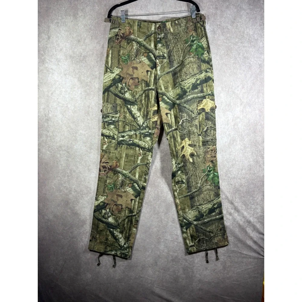 Cabelas Cargo Pants Mens Size 34 Green Mossy Oak‎ Break Up Camo Hunting Outdoor